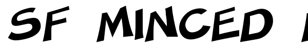 SF Minced Meat font preview